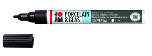 Marabu Popisovač na sklo/porcelán 0,8 mm - černý Pražská obchodní společnost, spol. s r.o.