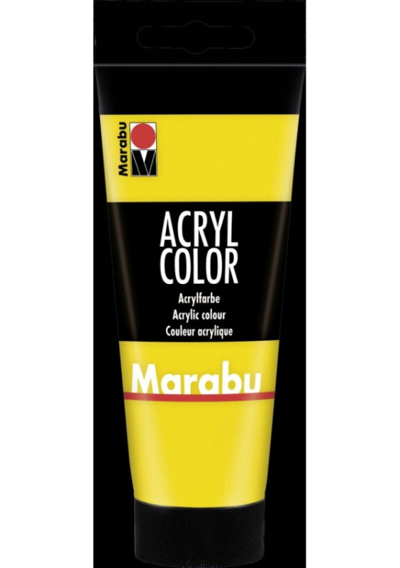 Marabu Acryl Color akrylová barva - žlutá 100 ml Pražská obchodní společnost, spol. s r.o.