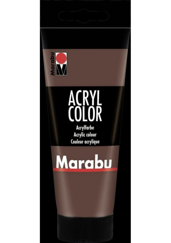 Marabu Acryl Color akrylová barva - středně hnědá 100 ml Pražská obchodní společnost, spol. s r.o.