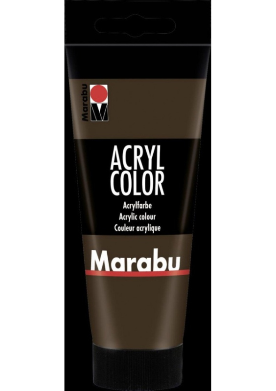 Marabu Acryl Color akrylová barva - tmavě hnědá 100 ml Pražská obchodní společnost, spol. s r.o.