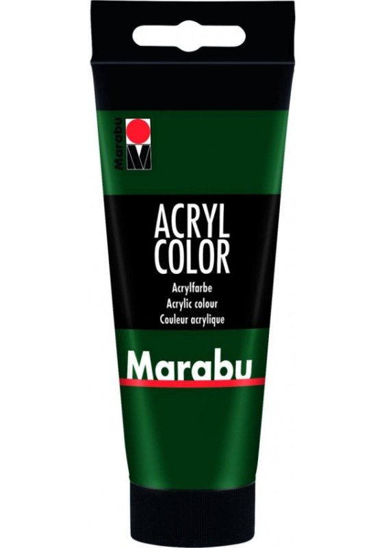 Marabu Acryl Color akrylová barva - tmavě zelená 100 ml Pražská obchodní společnost, spol. s r.o.