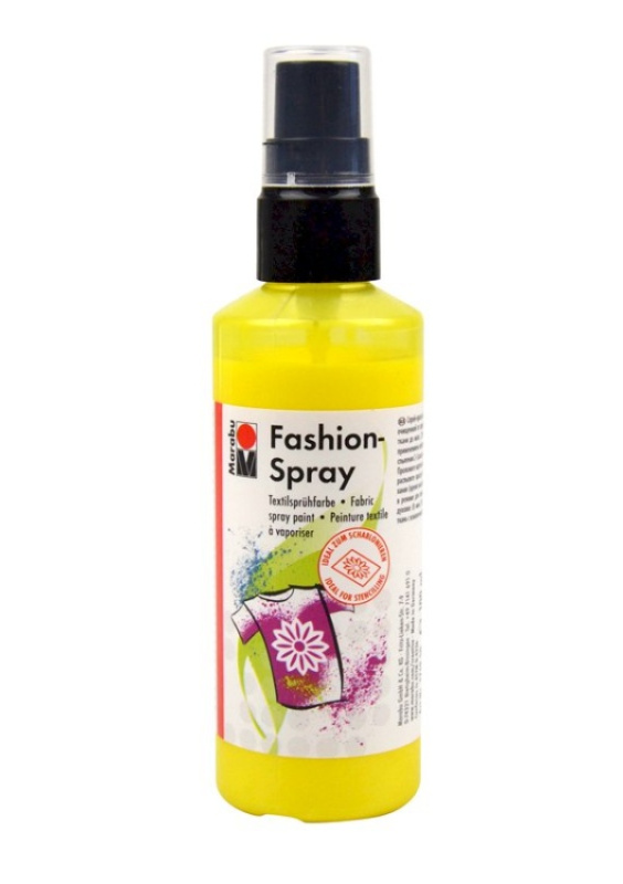 Fashion spray, barva na textil č. 020, citrónová, 100 ml Pražská obchodní společnost, spol. s r.o.