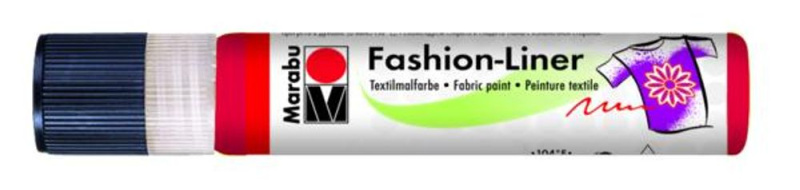 Marabu Textilní liner Marabu, 25 ml - základní - VYBERTE ODSTÍN - Textilní liner Marabu, 25 ml - červený