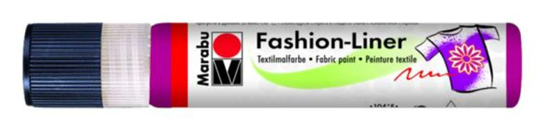Textilní liner 25 ml - malinová Aladine