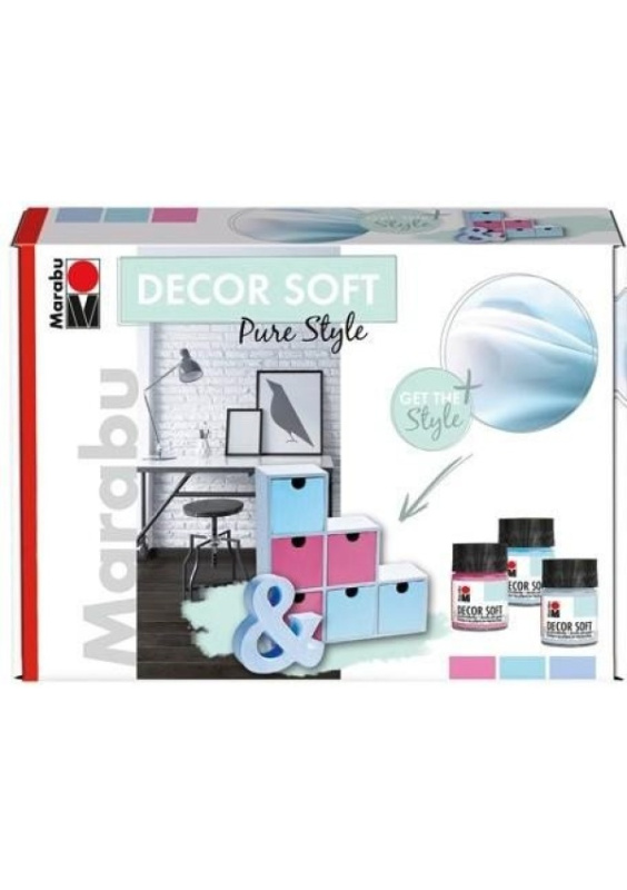 Marabu akrylová barva DECOR SOFT sada PURE STYLE Pražská obchodní společnost, spol. s r.o.