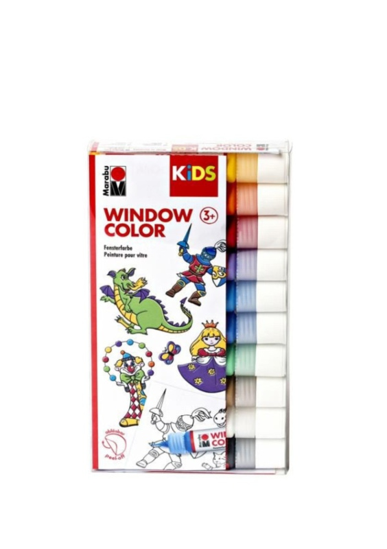 Marabu Sada KiDS Window Color 10 slupovacích barev Pražská obchodní společnost, spol. s r.o.