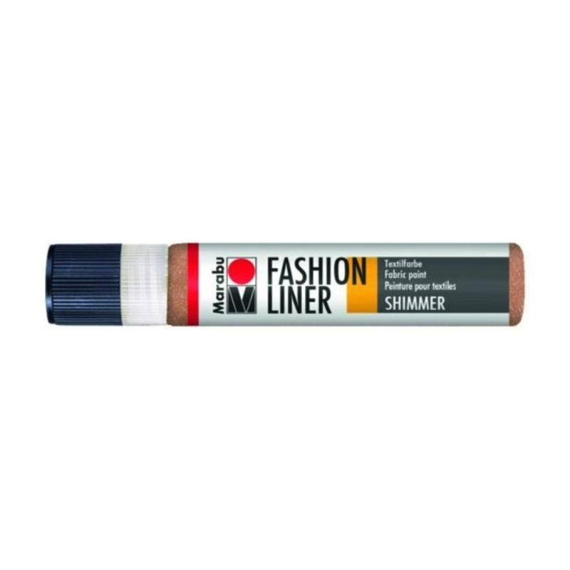 Marabu Textilní liner Marabu, 25 ml - třpytivý - VYBERTE ODSTÍN - Textilní liner Marabu, 25 ml - třpytivý měděný