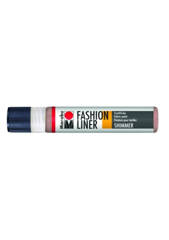 Marabu Textilní liner Marabu, 25 ml - zlatorůžový