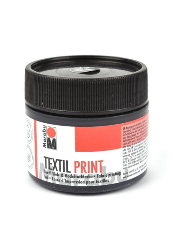 Barva na textil, Marabu Textil Print 974, černá, 100 ml Pražská obchodní společnost, spol. s r.o.