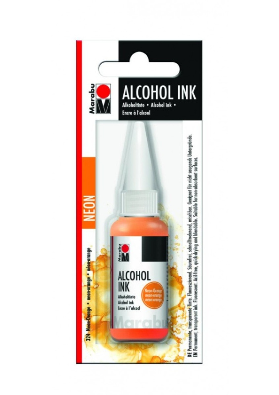 Marabu Alkoholový inkoust - Neonově oranžový 20 ml Pražská obchodní společnost, spol. s r.o.