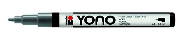 Marabu YONO akrylový popisovač 0,5-1,5 mm - šedý Pražská obchodní společnost, spol. s r.o.
