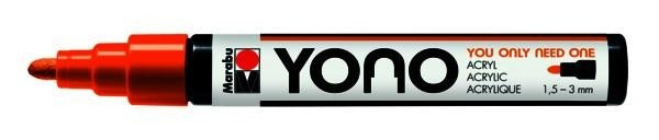 Marabu YONO akrylový popisovač 1,5-3 mm - oranžový Pražská obchodní společnost, spol. s r.o.
