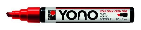 Marabu YONO akrylový popisovač 0,5-5 mm - červený Pražská obchodní společnost, spol. s r.o.