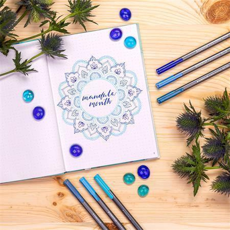 Liner STAEDTLER Triplus 334, 0,3mm - neon modrá