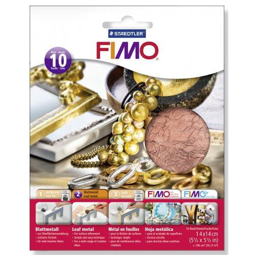 Staedtler FIMO metalické plátky měděný, 10 ks