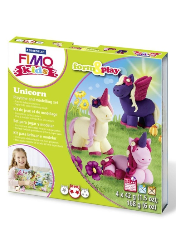 FIMO Staedtler Sada Fimo kids Form & Play Jednorožec