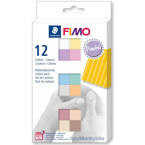 Staedtler FIMO Soft sada 12 barev 25 g PASTEL