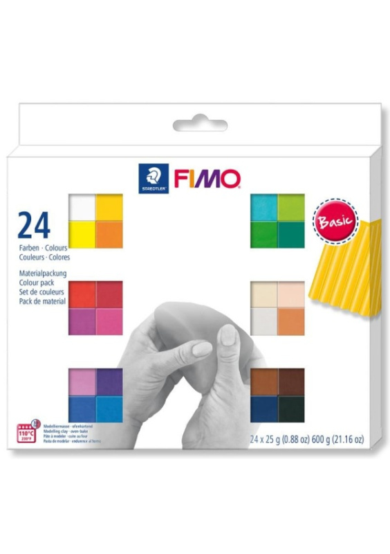 Staedtler FIMO Soft sada 24 barev 25 g BASIC