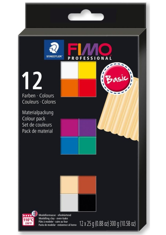 FIMO professional sada 12 barev 25 g BASIC
