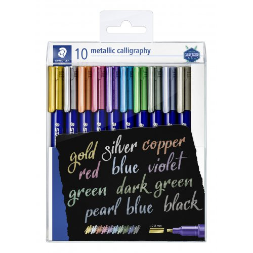 Staedtler  Design Journey Metallic Calligraphy 10 barev