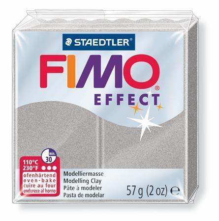 Staedtler FIMO efekt 57g METALICKÁ STŘÍBRNÁ