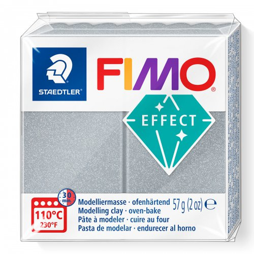 Staedtler FIMO efekt 57g METALICKÁ STŘÍBRNÁ