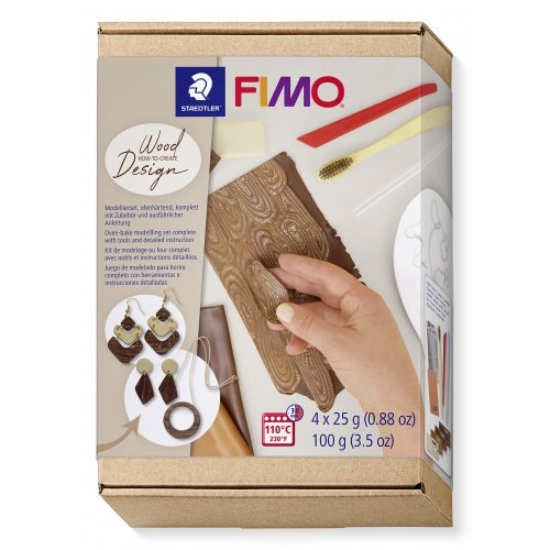 Staedtler FIMO Soft sada Jak vyrobit DŘEVĚNÝ EFEKT