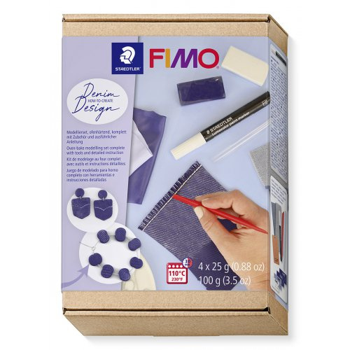 Staedtler FIMO Soft sada Jak vyrobit DŽÍNOVÝ EFEKT