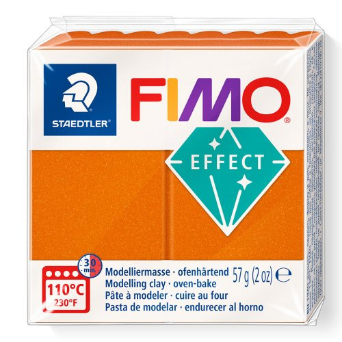Staedtler FIMO efekt 57g METALICKÁ ORANŽOVÁ
