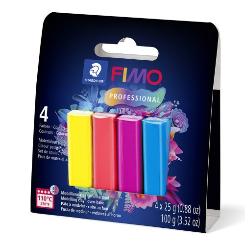 Staedtler FIMO professional sada 4 barvy 25 g TRUE COLOURS