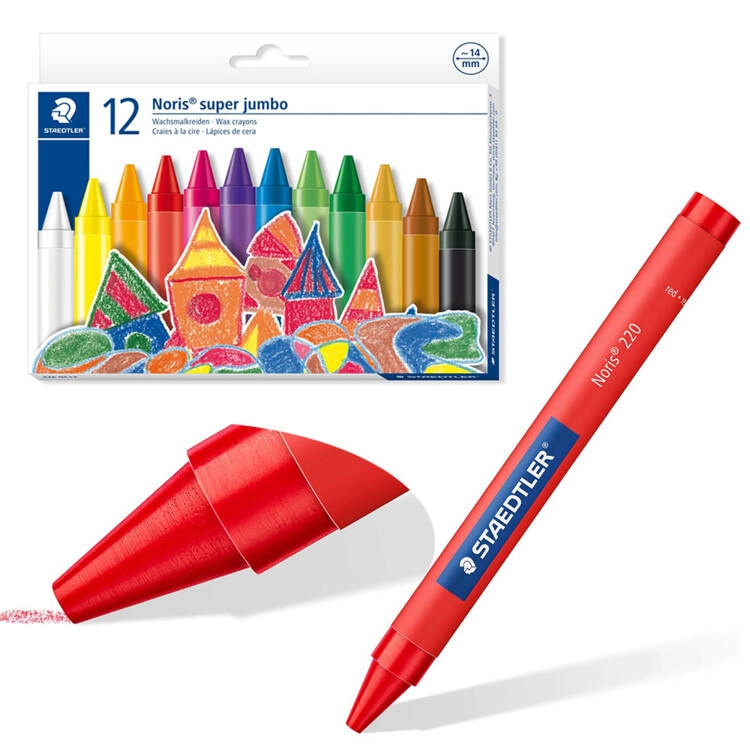 Staedtler Super Jumbo voskovky 12 barev