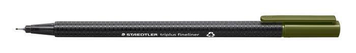 Liner STAEDTLER Triplus 334, 0,3mm - olivově zelená