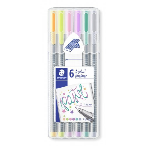Staedtler Liner Triplus  6 barev - pastelové