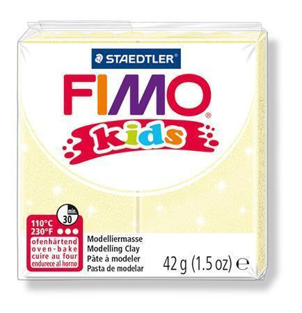 Staedtler FIMO kids 42g - dětská modelovací hmota PERLEŤOVÁ ŽLUTÁ
