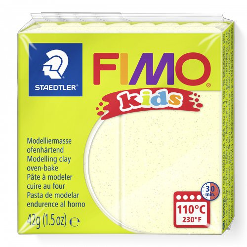 Staedtler FIMO kids 42g - dětská modelovací hmota PERLEŤOVÁ ŽLUTÁ