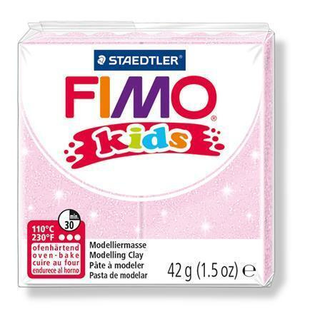 Staedtler FIMO kids 42g - dětská modelovací hmota PERLEŤOVÁ RŮŽOVÁ