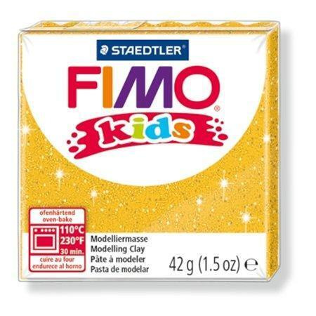 Staedtler FIMO kids 42g - dětská modelovací hmota ZLATÁ SE TŘPYTKAMI