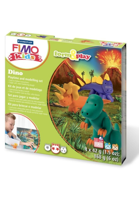 FIMO Staedtler Sada Fimo kids Form & Play Dinosauři