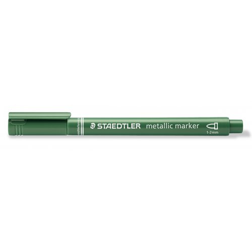 FIMO Staedtler Metalický fix  1-2 mm ZELENÁ
