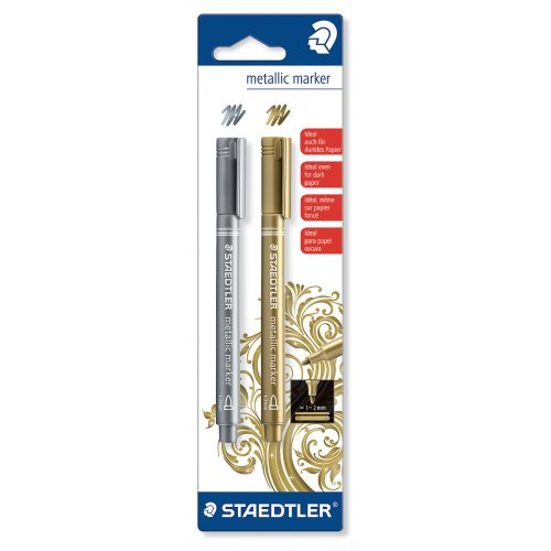 FIMO Staedtler Sada Metalický fix  - ZLATÁ + STŘÍBRNÁ