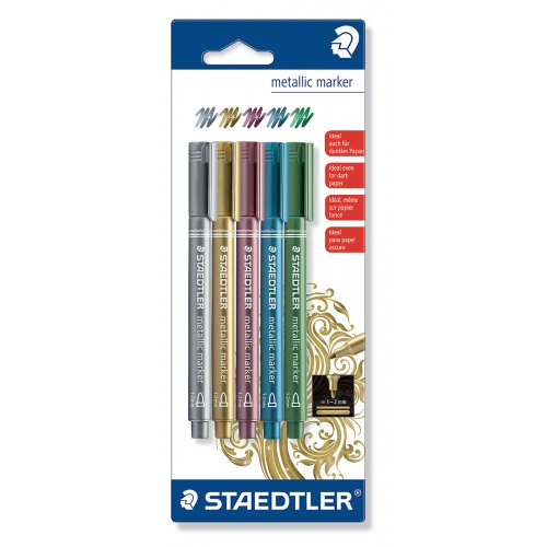 FIMO Staedtler Sada Metalický fix  - 5 barev