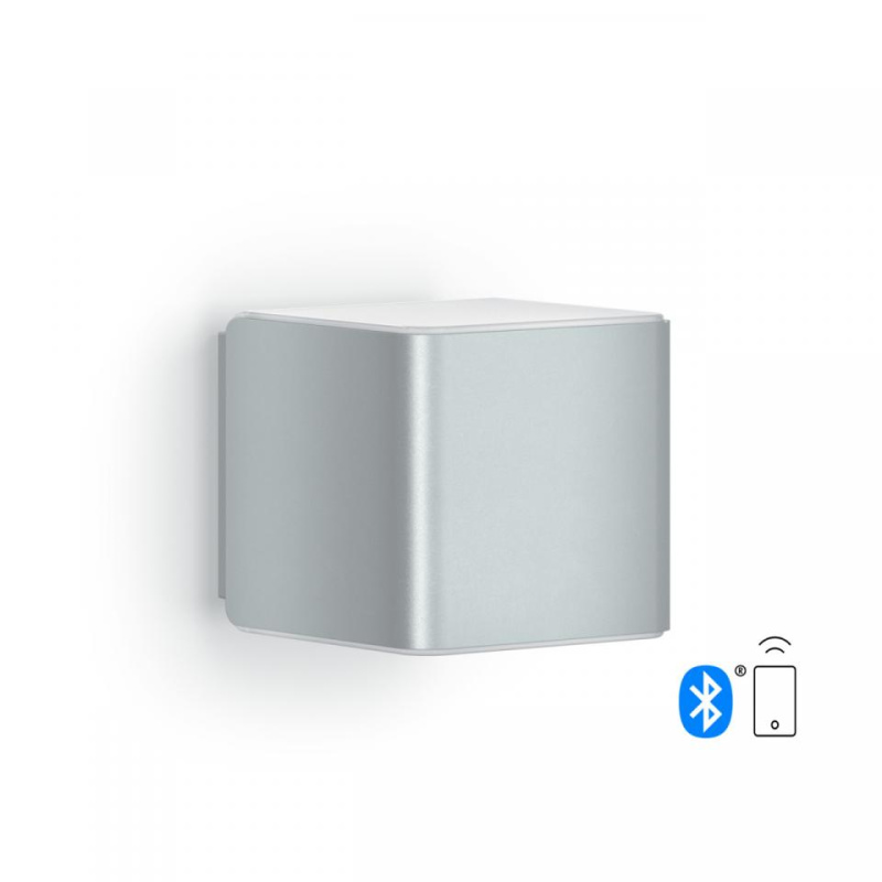Steinel Venkovní nástěnné svítidlo L 840 SC se senzorem a bluetooth Barva: Stříbrná, Senzor pohybu, Bluetooth: se senzotem pohybu a s Bluetooth