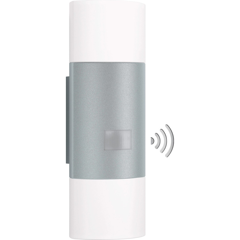 Steinel Nástěnné LED svítidlo L 910 S s det. pohybu, IP44, 11W, 3000K, stříbrná