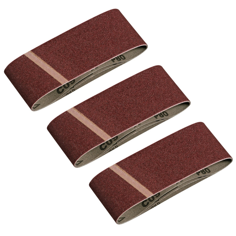 LUX-TOOLS Brusný pás K40, 75 x 457 mm, 3 ks