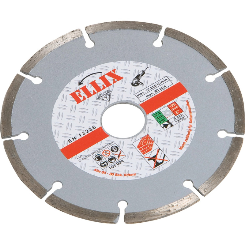 Diamantový řezný kotouč na kámen průměr 125 mm