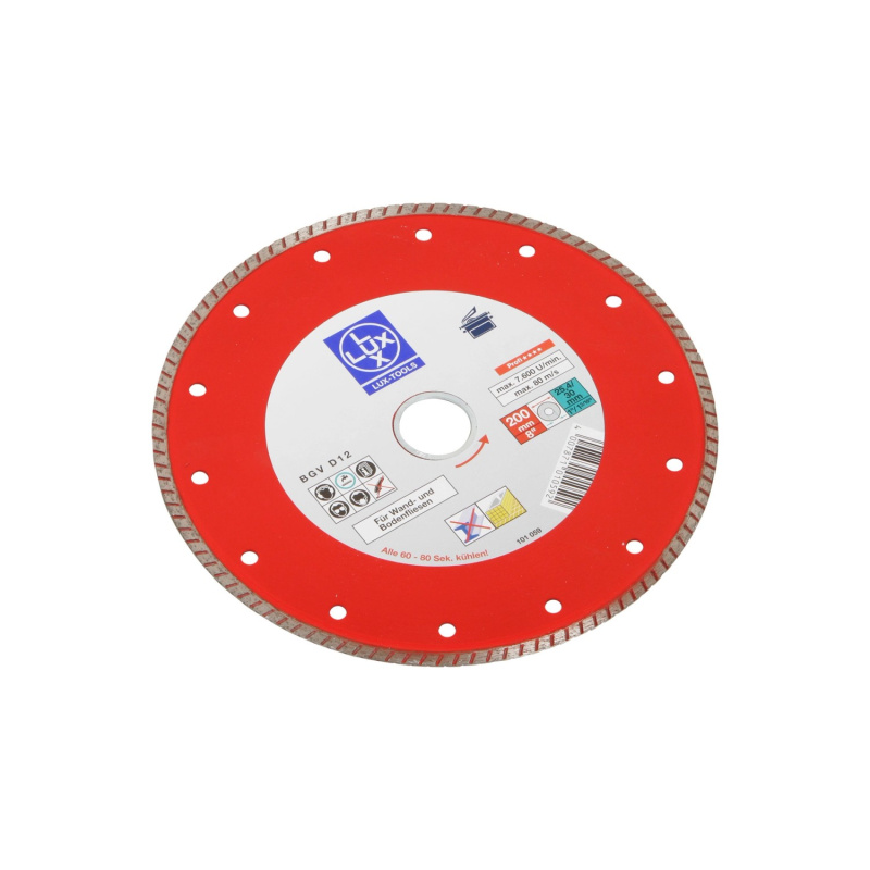 LUX-TOOLS Diamantový řezný kotouč na dlažbu a kámen, pr. 200x25,4/30,0/7 mm
