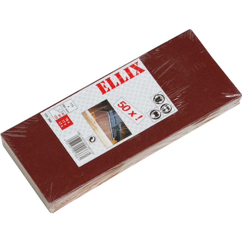 Sada brusných papírů 115 mm x 280 mm