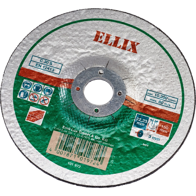 Ellix Řezný kotouč na kámen průměr 150 mm