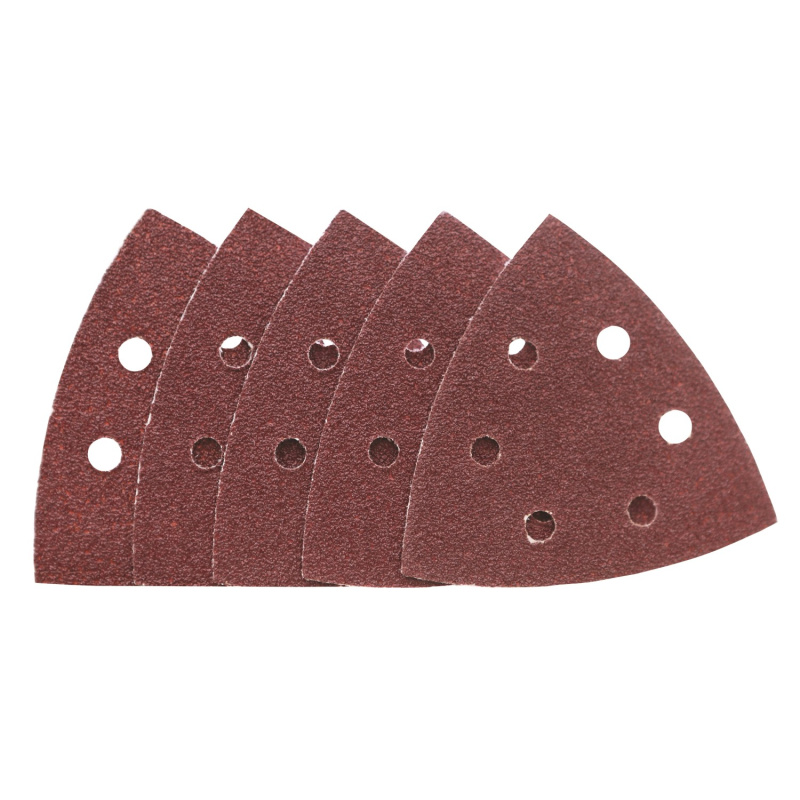 LUX-TOOLS Brusný papír pro delta brusky, 6 otvorů, K40, 105 mm, 5 ks