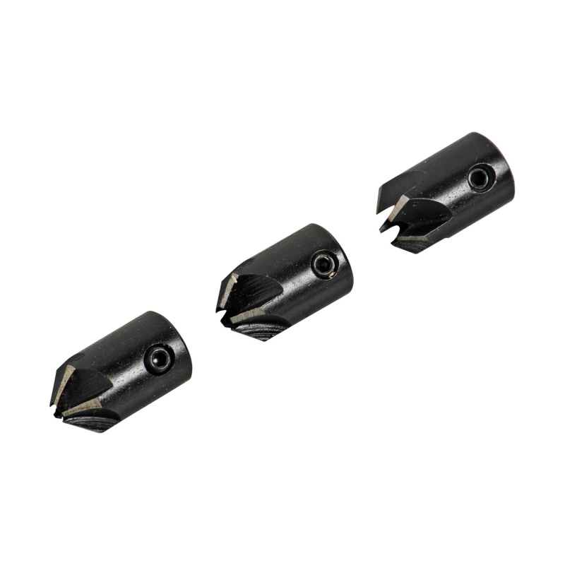 LUX-TOOLS Sada nástrčných záhlubníků HSS 12 mm pro vrták pr. 3/4/5 mm